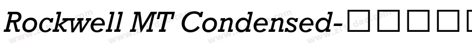 Rockwell MT Condensed字体转换